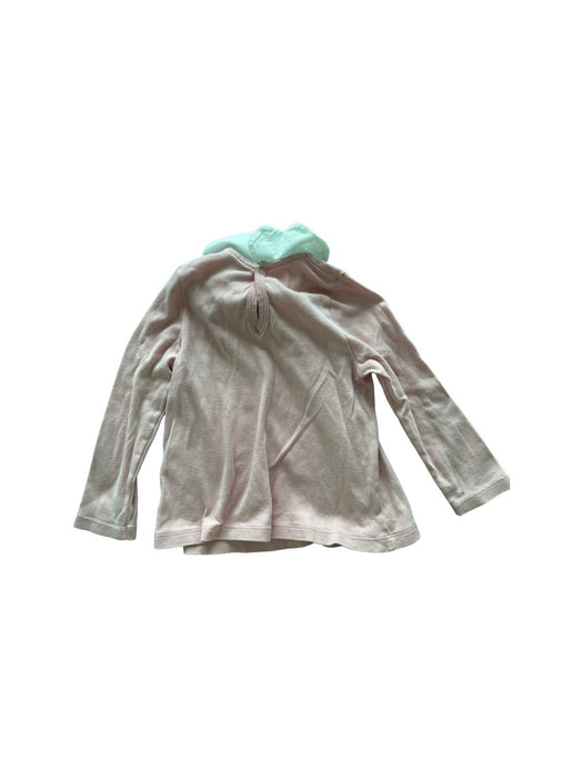 A Peach Long Sleeve T Shirts from Petit Bateau in size 18-24M for girl. (Back View)