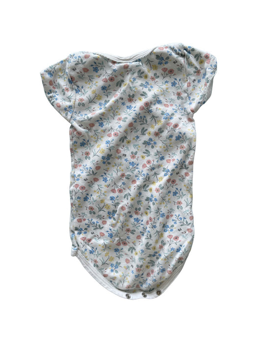 A White Short Sleeve Bodysuits from Petit Bateau in size 12-18M for neutral. (Back View)