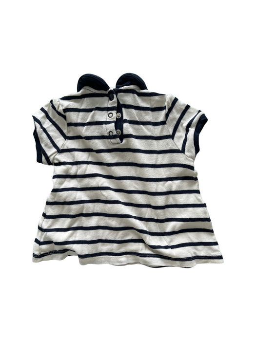 A White Short Sleeve Shirts from Petit Bateau in size 12-18M for neutral. (Back View)