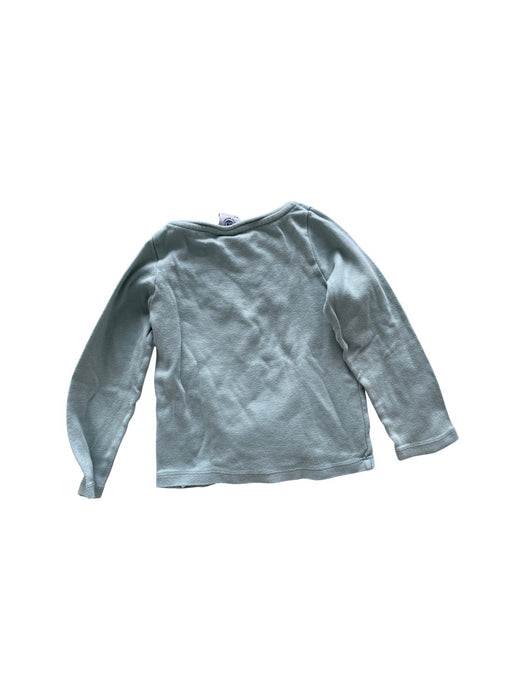 A Green Long Sleeve T Shirts from Petit Bateau in size 3T for neutral. (Back View)