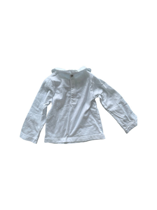 A White Long Sleeve T Shirts from Jacadi in size 18-24M for girl. (Back View)