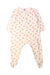 A White Onesies from Petit Bateau in size 12-18M for girl. (Front View)