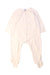 A White Onesies from Petit Bateau in size 12-18M for girl. (Front View)