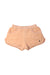 A Peach Shorts from Petit Bateau in size 3-6M for girl. (Front View)