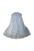 A Blue Sleeveless Dresses from Bora Aksu in size 10Y for girl. (Back View)