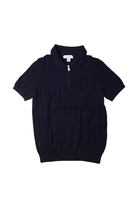 A Navy Short Sleeve Polos from REISS in size 7Y for girl. (Front View)