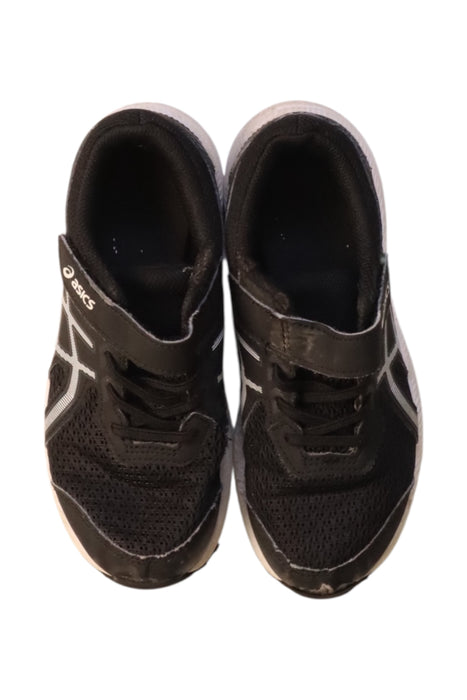 A Black Sneakers from ASICS in size 7Y for girl. (Back View)