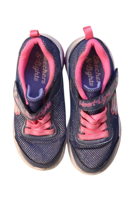 A Multicolour Sneakers from Skechers in size 5T for girl. (Back View)