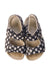 A Navy Sandals from Chicco in size 18-24M for girl. (Back View)