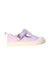 A Purple Sneakers from Clarks in size 18-24M for girl. (Front View)