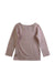 A Pink Long Sleeve Tops from Petit Bateau in size 3T for girl. (Back View)