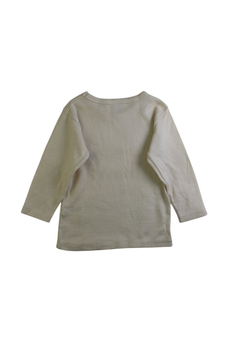 A Beige Long Sleeve Tops from Petit Bateau in size 3T for neutral. (Back View)