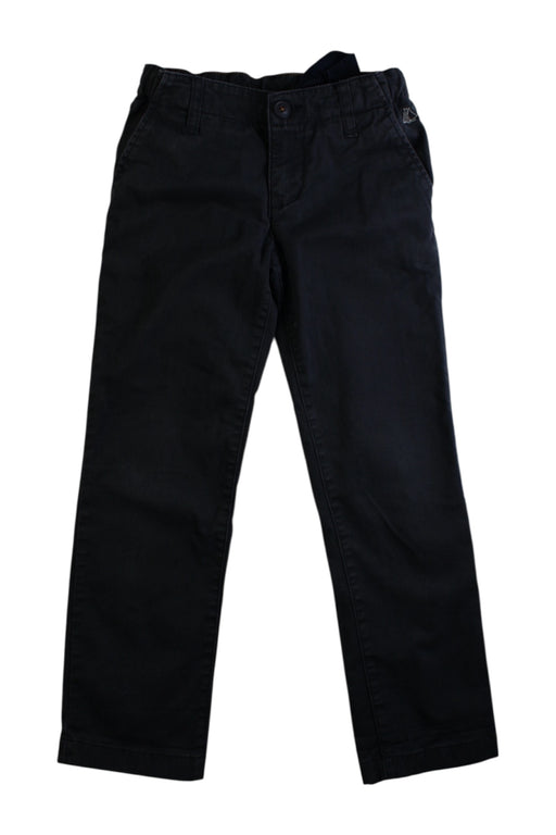 A Black Casual Pants from Petit Bateau in size 6T for boy. (Front View)
