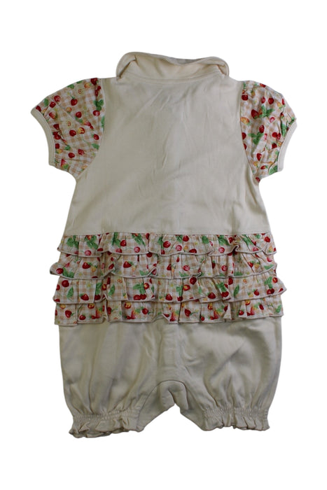A Multicolour Short Sleeve Rompers from Chickeeduck in size 6-12M for girl. (Back View)
