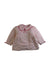 A Pink Long Sleeve Shirts from Chickeeduck in size 6-12M for girl. (Front View)
