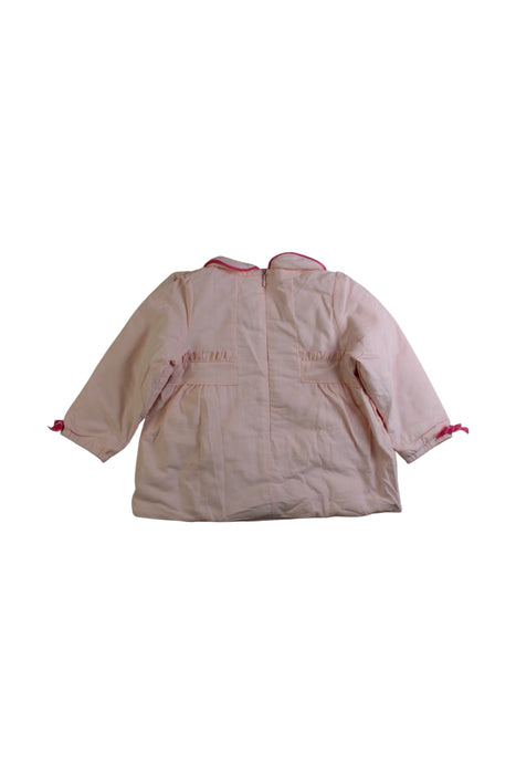 A Pink Long Sleeve Shirts from Chickeeduck in size 6-12M for girl. (Back View)