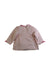 A Pink Long Sleeve Shirts from Chickeeduck in size 6-12M for girl. (Back View)