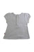A White Short Sleeve Tops from Mides in size 6-12M for girl. (Back View)