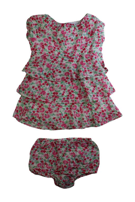 A Pink Sleeveless Dresses from Ralph Lauren in size 3-6M for girl. (Front View)