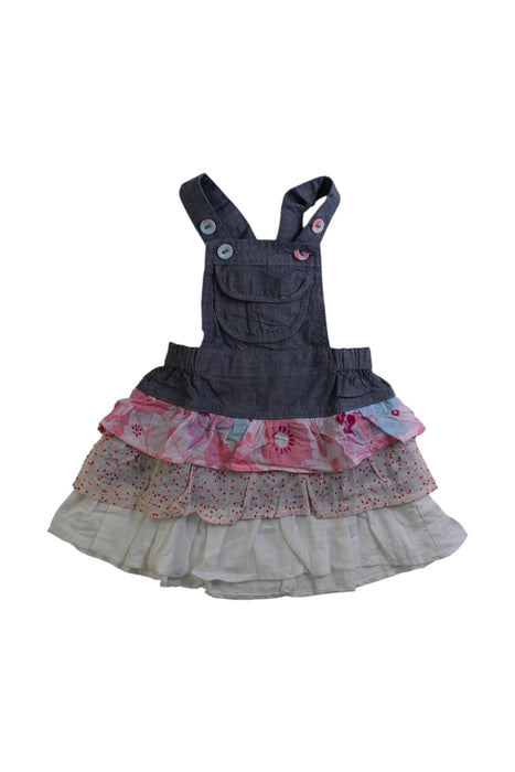 A Multicolour Overall Dresses from Jack & Milly in size 0-3M for girl. (Front View)