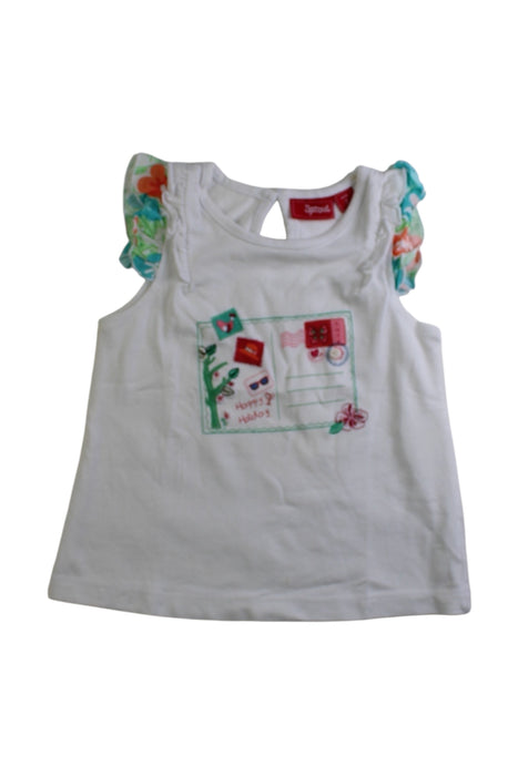 A Multicolour Sleeveless Tops from Sprout in size 2T for girl. (Front View)