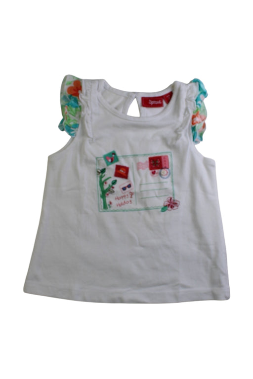 A Multicolour Sleeveless Tops from Sprout in size 2T for girl. (Front View)