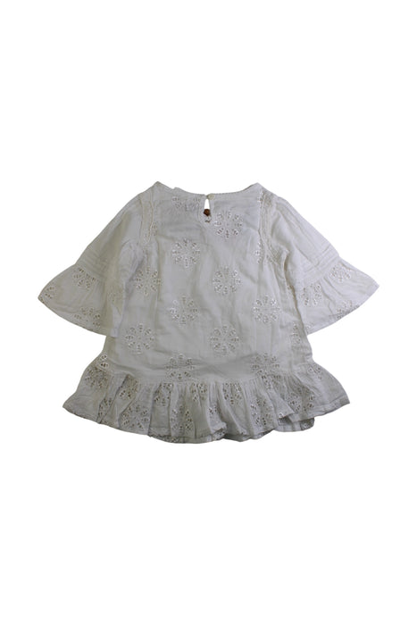 A White Long Sleeve Tops from Jack & Milly in size 12-18M for girl. (Back View)