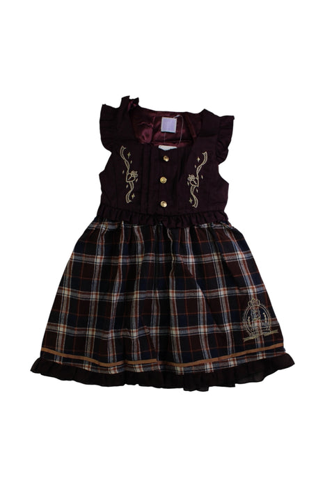 A Multicolour Short Sleeve Dresses from Axes Femme Kids in size 4T for girl. (Front View)