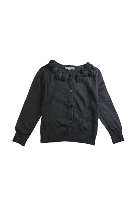 A Black Cardigans from Jacadi in size 5T for girl. (Front View)