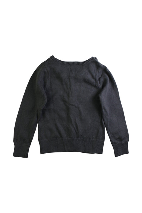 A Black Cardigans from Jacadi in size 5T for girl. (Back View)