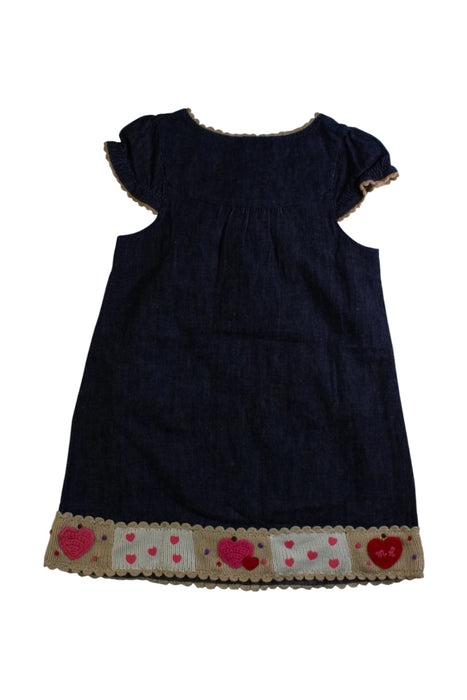 A Multicolour Short Sleeve Dresses from Miki House in size 3T for girl. (Back View)
