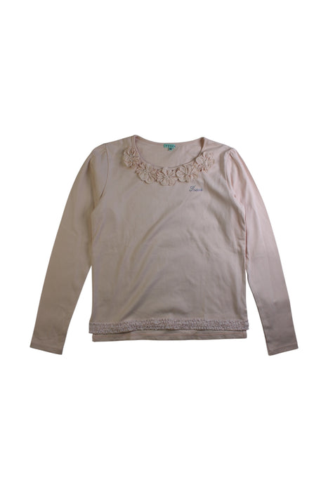 A Ivory Long Sleeve Tops from Tocca in size 11Y for girl. (Front View)