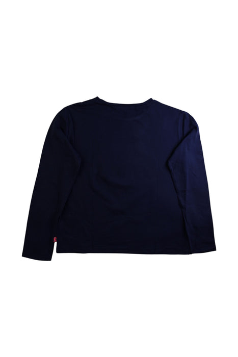 A Navy Long Sleeve Tops from Billieblush in size 12Y for girl. (Back View)