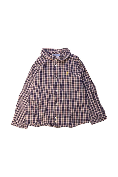 A Brown Long Sleeve Shirts from Jacadi in size 3T for boy. (Front View)