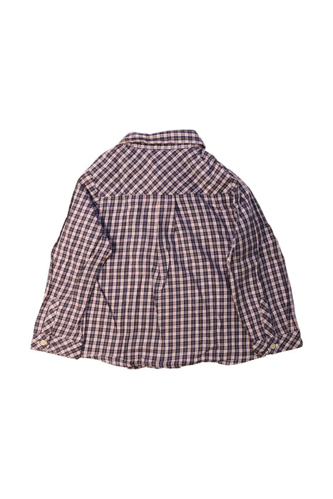 A Brown Long Sleeve Shirts from Jacadi in size 3T for boy. (Back View)