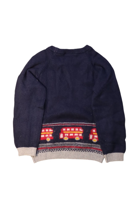 A Navy Knit Sweaters from The Little White Company in size 2T for boy. (Back View)