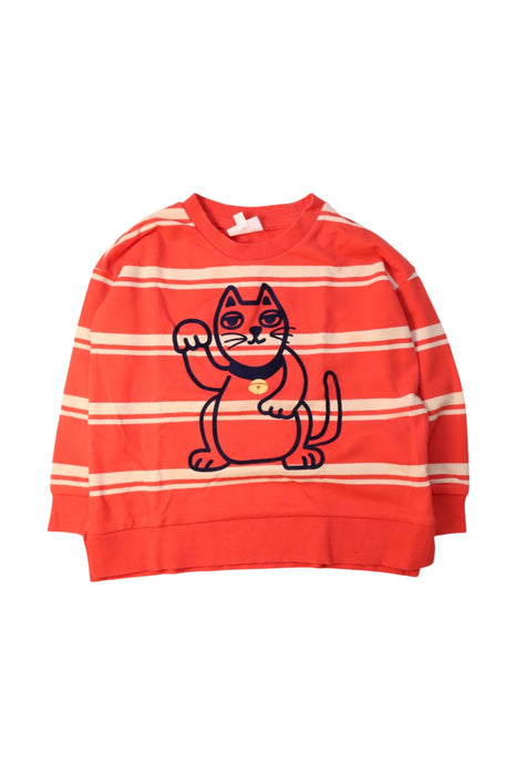 A Red Crewneck Sweatshirts from Seed in size 3T for boy. (Front View)