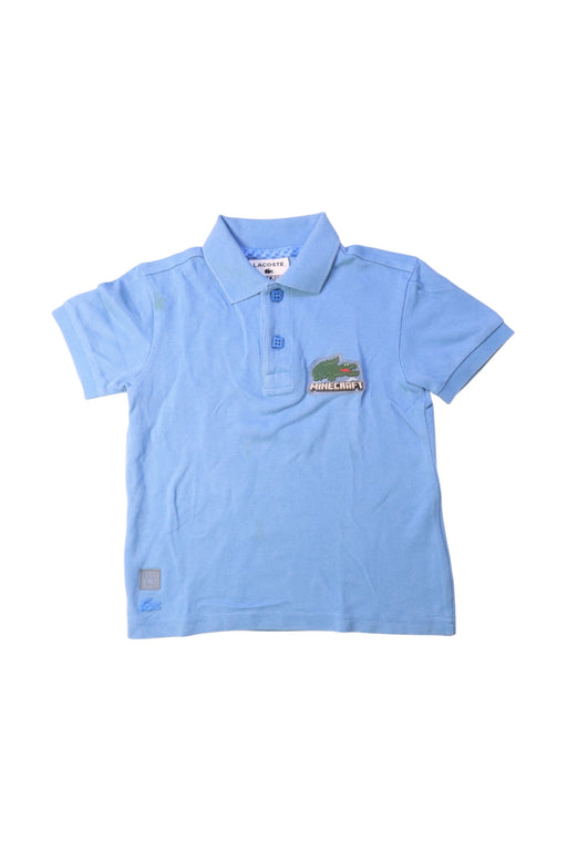 A Blue Short Sleeve Polos from Lacoste in size 3T for boy. (Front View)