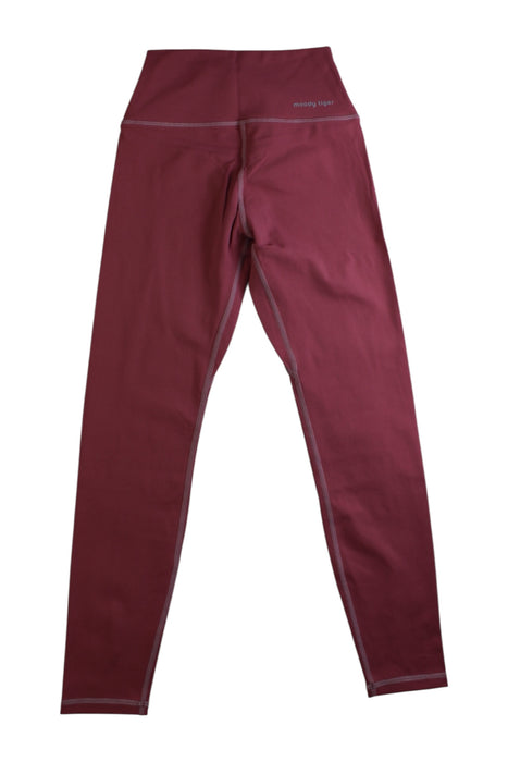 A Burgundy Leggings from Moody Tiger in size 7Y for girl. (Back View)