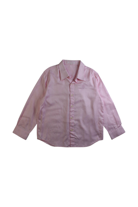 A Pink Long Sleeve Shirts from Nicholas & Bears in size 6T for boy. (Front View)