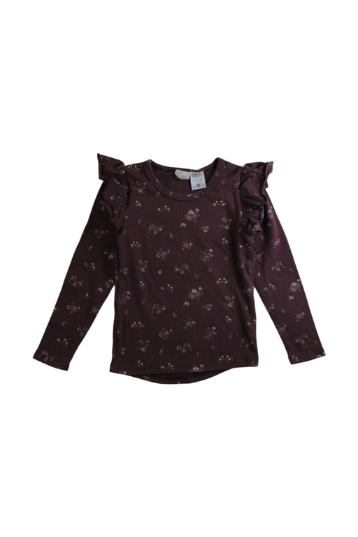 A Burgundy Long Sleeve Tops from Jamie Kay in size 3T for girl. (Front View)