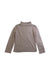 A Beige Long Sleeve Tops from Chloe in size 4T for girl. (Front View)
