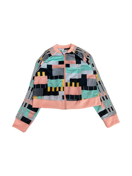 A Multicolour Lightweight Jackets from Adidas in size 9Y for girl. (Front View)