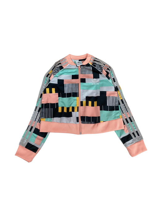 A Multicolour Lightweight Jackets from Adidas in size 9Y for girl. (Front View)