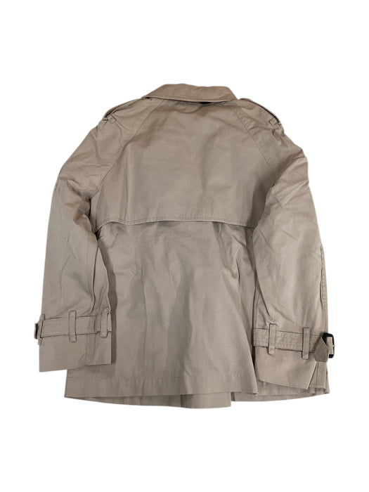 A Beige Coats from Burberry in size 7Y for girl. (Back View)