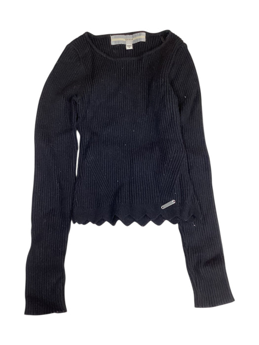 A Black Knit Sweaters from Guess in size 14Y for girl. (Front View)