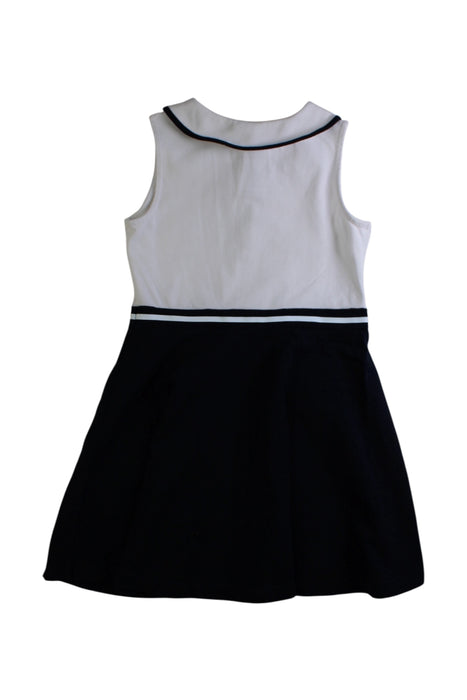 A Black Sleeveless Dresses from Jacadi in size 5T for girl. (Back View)
