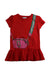 A Red Short Sleeve Dresses from The Marc Jacobs in size 3T for girl. (Front View)