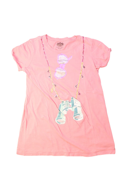 A Pink Short Sleeve T Shirts from Juicy Couture in size 8Y for girl. (Front View)