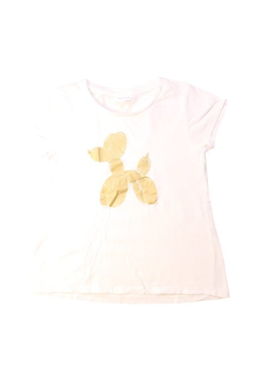 A White Short Sleeve T Shirts from Seed in size 6T for girl. (Front View)